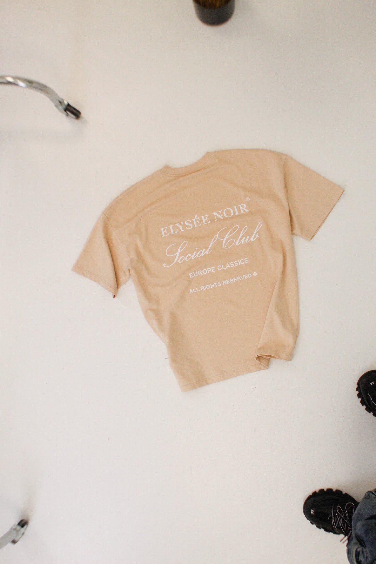 Oversized T-shirt Beige