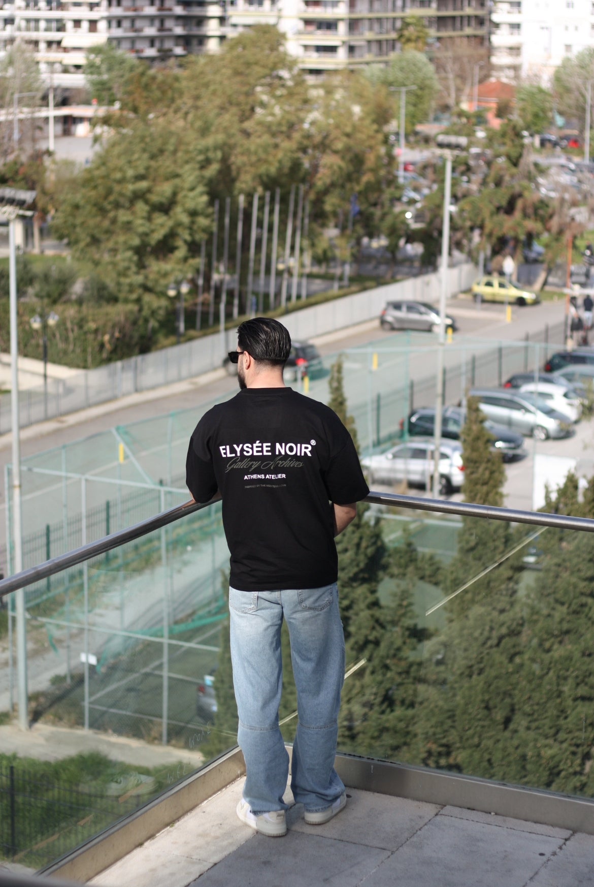 Oversized T-shirt Black & Grey