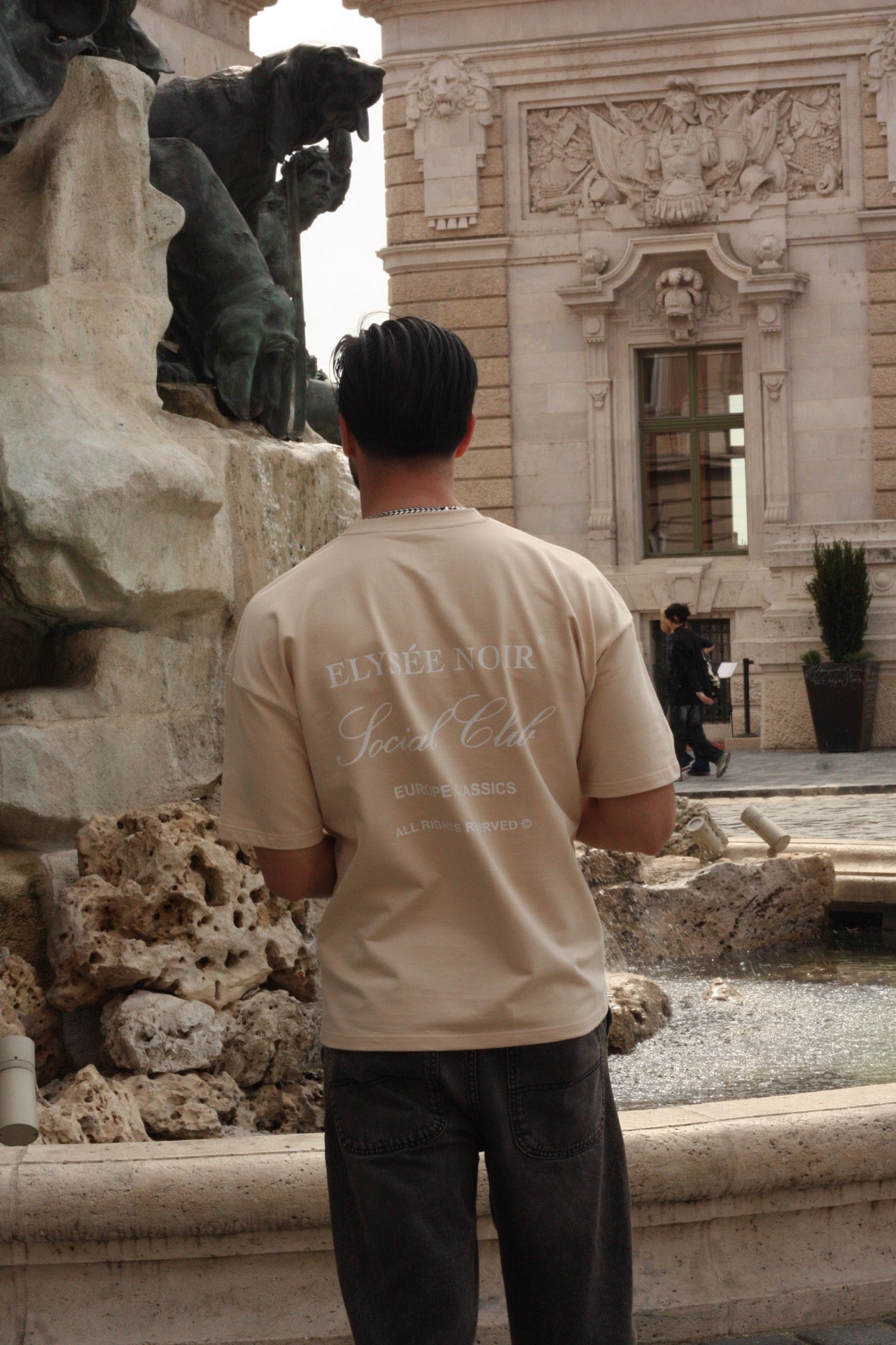 Oversized T-shirt Beige